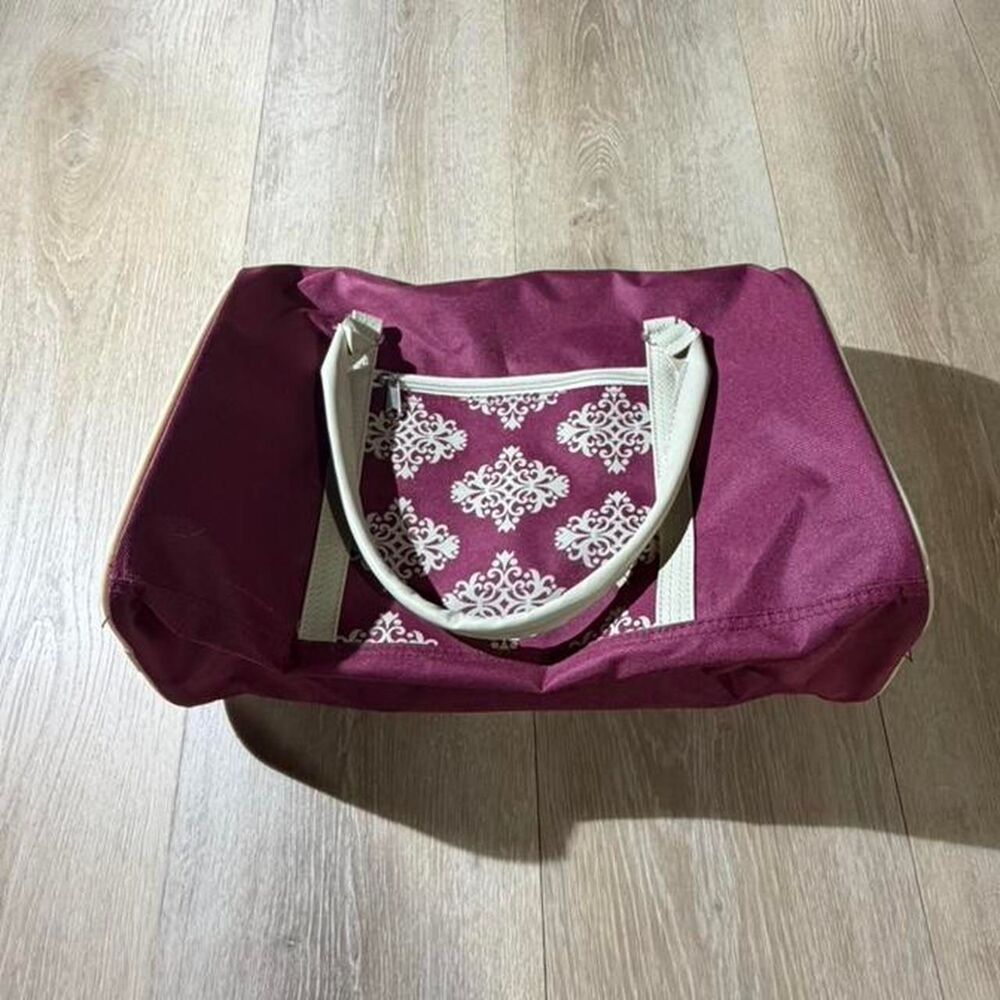 Unbranded Women's Pink and Burgundy Bag